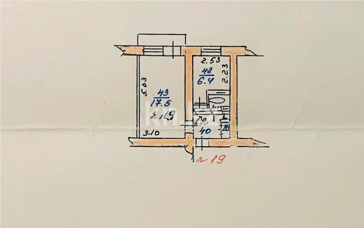 Продажа 1-комнатной квартиры, 31 м², ул. Бородина, дом  10 - Продажа  однокомнатных квартир в Алматы с фото фото 4 из 4