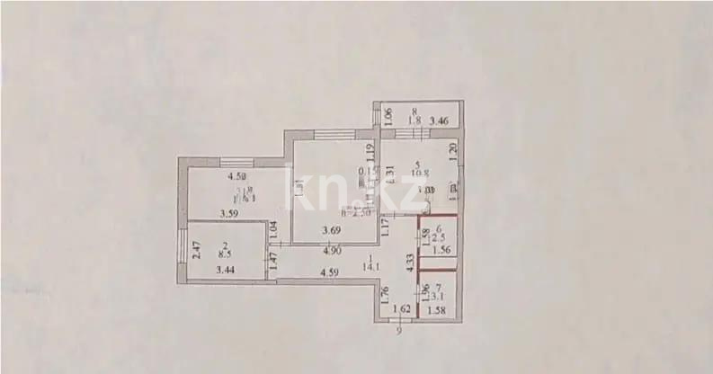 Продажа 3-комнатной квартиры, 68.4 м² в Астане - фото 7