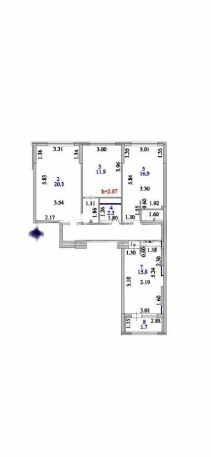 Продажа 3-комнатной квартиры, 84 м² - Продажа трехкомнатных квартир в Астане - страница 2 фото 6 из 6