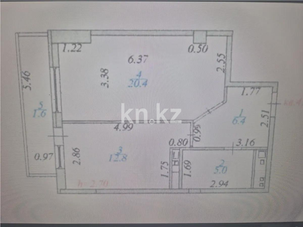 Продажа 1-комнатной квартиры, 46 м², ул. Омарова, дом  3 в Астане - фото 4