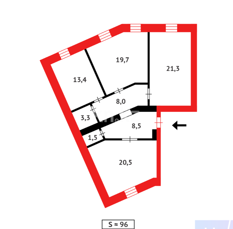 Продажа 3-комнатной квартиры, 96.2 м² - Продажа квартир в Карагандинской области фото 16 из 16