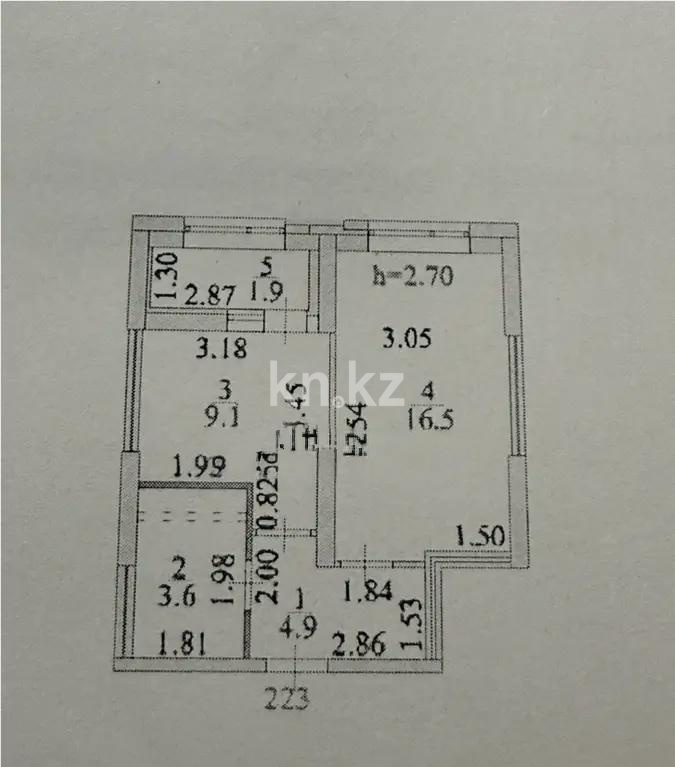 Продажа 1-комнатной квартиры, 36 м² в Астане