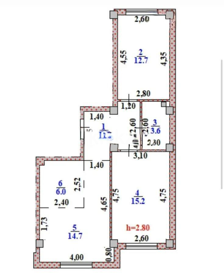 Продажа 2-комнатной квартиры, 60 м², ул. Устирт, дом  2936а/1 - Продажа  двухкомнатных квартир в Алматы фото 1 из 1