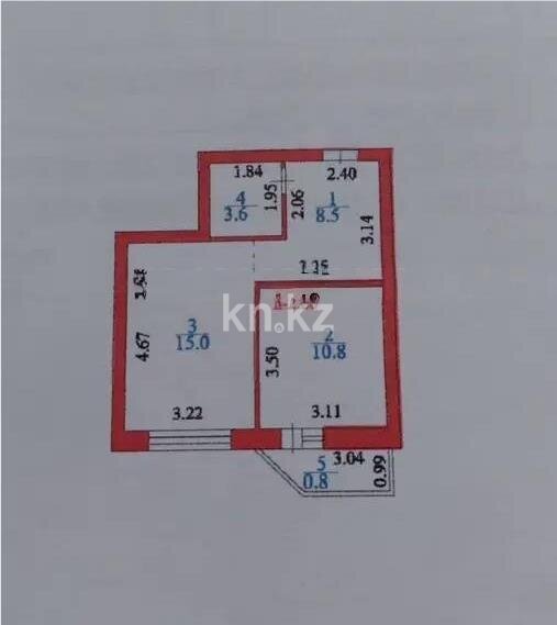Продажа 1-комнатной квартиры, 38.7 м² в Астане - фото 5
