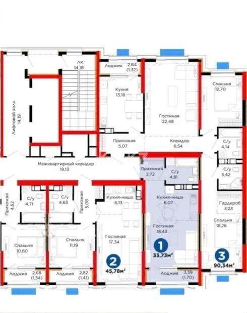 Продажа 1-комнатной квартиры, 33.73 м² в Алматы