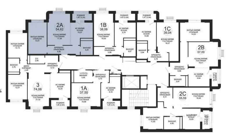 Продажа 2-комнатной квартиры, 55 м² - Продажа квартир в новостройках Астаны без посредников с фото - страница 240 фото 2 из 2
