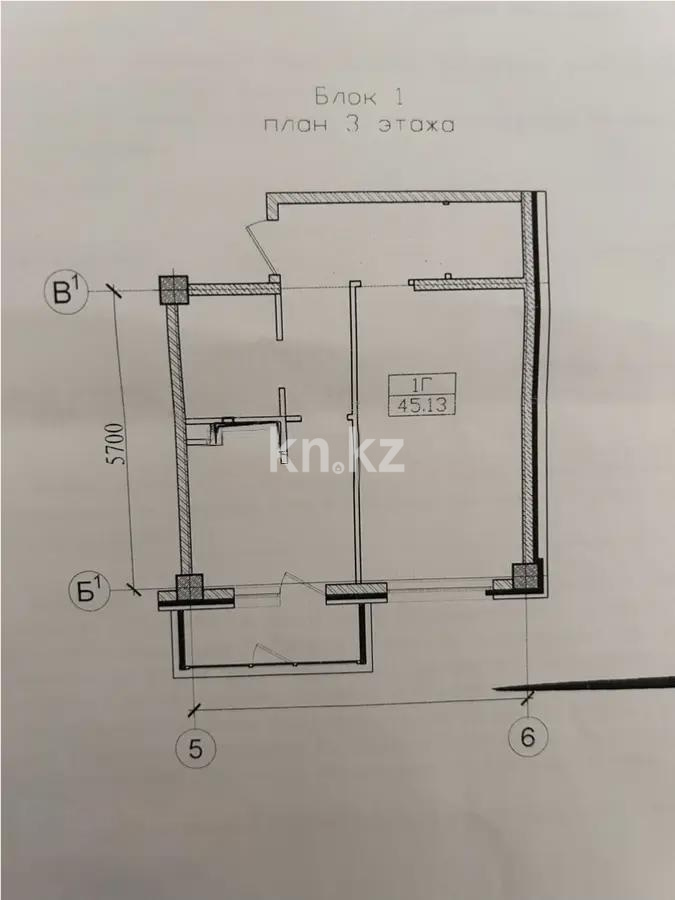 Продажа 1-комнатной квартиры, 45.13 м², ул. Радостовца, дом  167а стр - Продажа  однокомнатных квартир в новостройках Алматы без посредников фото 3 из 3