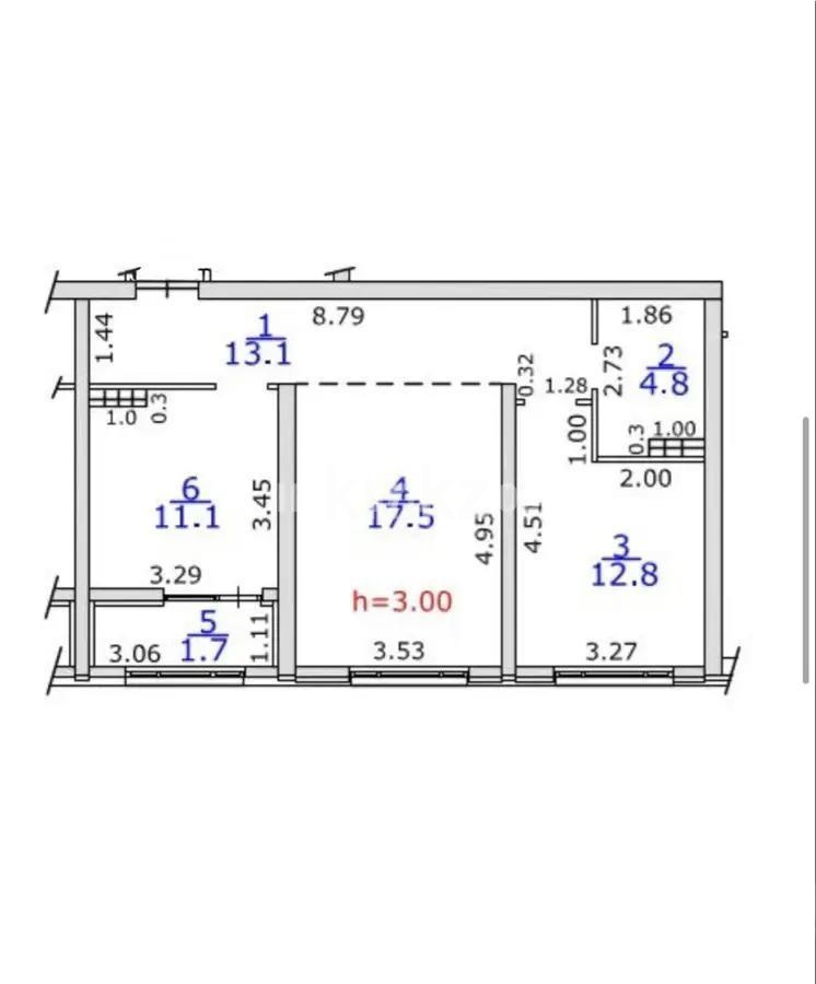 Продажа 2-комнатной квартиры, 61 м², пр. Райымбека, дом  162а в Алматы