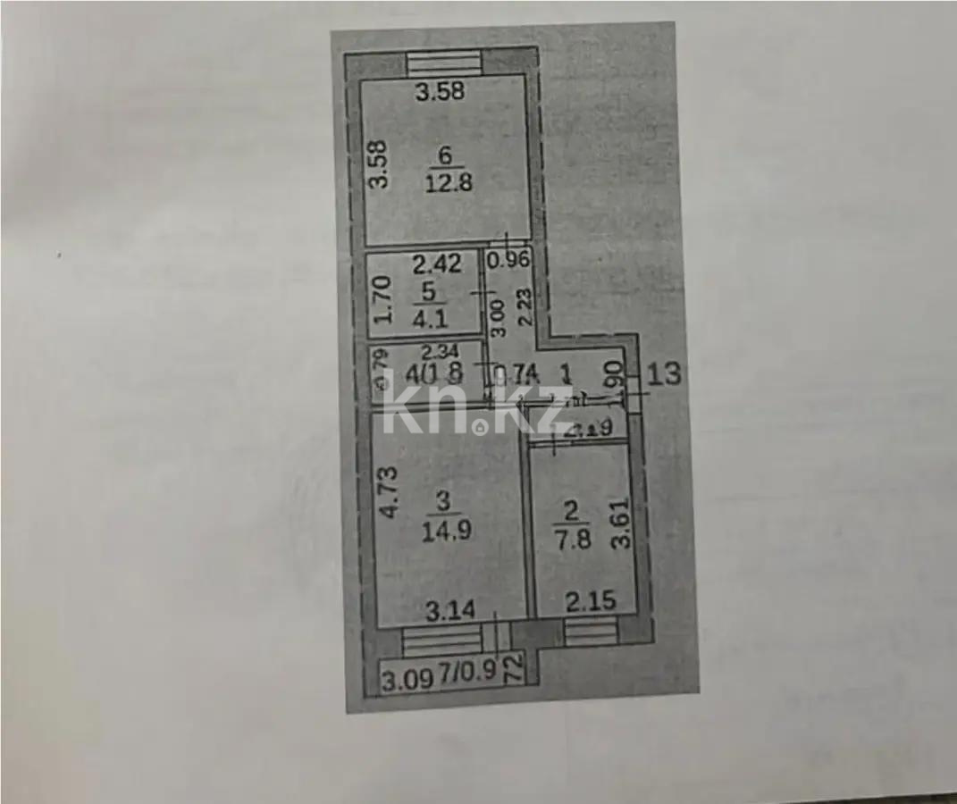 Продажа 2-комнатной квартиры, 49 м², ул. Менделеева, дом  34 - Аренда квартир посуточно в Темиртау фото 8 из 8