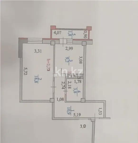 Продажа 1-комнатной квартиры, 44.5 м² - Продажа квартир в новостройках Астаны - страница 6 фото 5 из 5