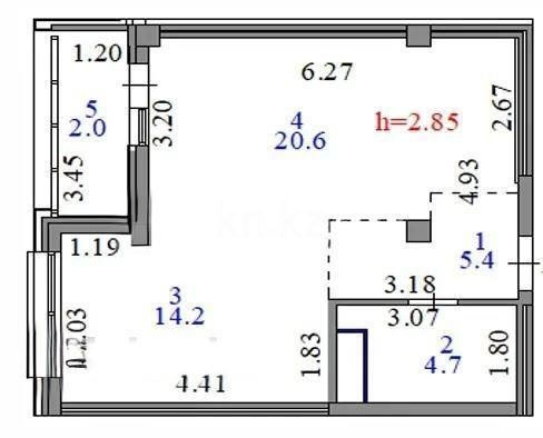 Продажа 1-комнатной квартиры, 50 м² - Продажа квартир в Астане - страница 60 фото 1 из 1