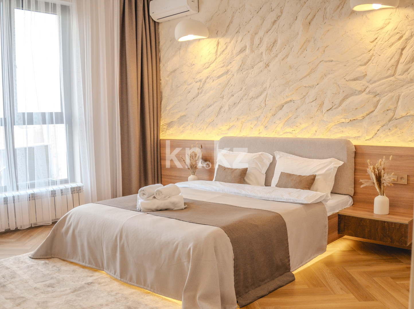 Аренда 2-комнатной квартиры посуточно, 52 м², ул. Журавлева, дом  28 - Аренда  двухкомнатных квартир посуточно в Алматы без посредников с фото фото 2 из 17