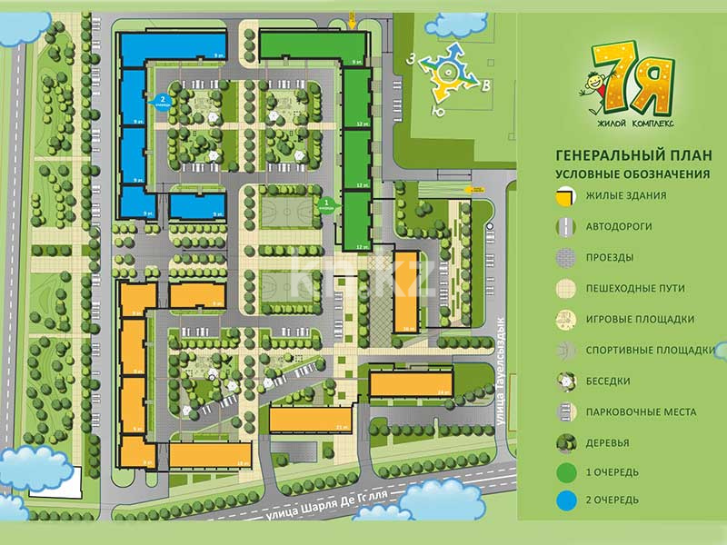 Продажа 1-комнатной квартиры, 44.6 м², пр. Тауелсыздык, дом  21 в Астане - фото 14