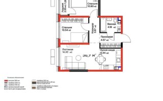 Продажа 3-комнатной квартиры, 56.5 м²
