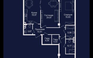 Продажа 3-комнатной квартиры, 120.7 м²