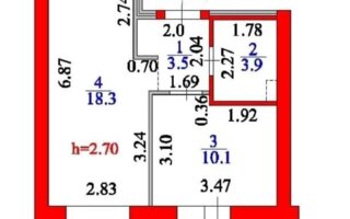 Продажа 1-комнатной квартиры, 38 м²