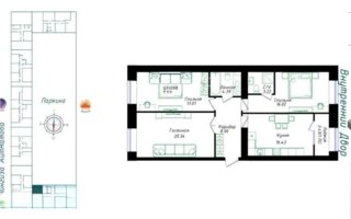 Продажа 3-комнатной квартиры, 88.06 м²