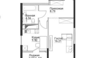 Продажа 1-комнатной квартиры, 40 м²