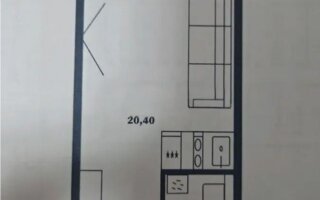 Продажа 1-комнатной квартиры, 23.5 м²