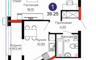 Продажа 1-комнатной квартиры, 39.25 м², ул. Ермека Серкебаева, дом  22 - Продажа  однокомнатных квартир в новостройках Астаны без посредников