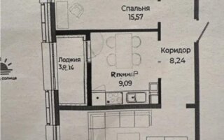 Продажа 2-комнатной квартиры, 59 м²