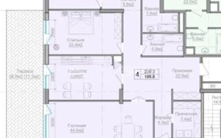 Продажа 4-комнатной квартиры, 220.2 м²