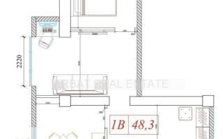 Продажа 2-комнатной квартиры, 48.3 м², ул. Ауэзова, дом  5а - Продажа  двухкомнатных квартир в новостройках Алматы