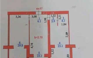 Продажа 2-комнатной квартиры, 89.9 м²