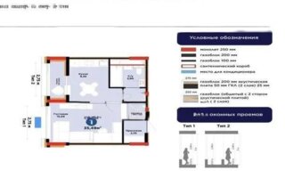 Продажа 1-комнатной квартиры, 35.6 м²