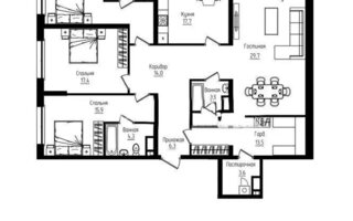 Продажа 4-комнатной квартиры, 148 м²