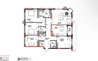 Продажа 5-комнатной квартиры, 180 м²