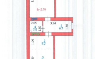 Продажа 2-комнатной квартиры, 55.2 м²