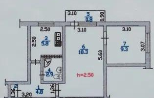 Продажа 2-комнатной квартиры, 42 м², мкр-н 8, дом  8 - Продажа квартир в Казахстане