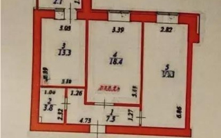 Продажа 2-комнатной квартиры, 64.2 м²