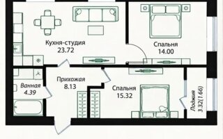 Продажа 3-комнатной квартиры, 68 м²
