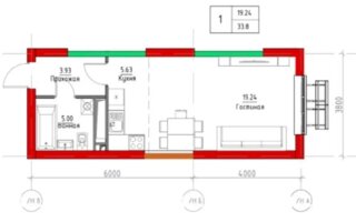 Продажа 1-комнатной квартиры, 33.8 м²