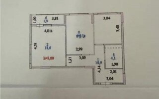 Продажа 2-комнатной квартиры, 59 м²
