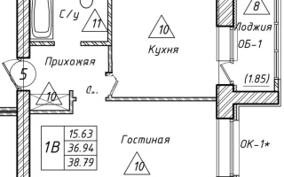 Продажа 1-комнатной квартиры, 36.9 м², ул. Чингиза Айтматова, дом  33 стр - Продажа квартир в новостройках Астаны без посредников