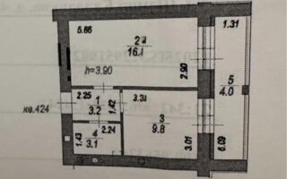 Продажа 1-комнатной квартиры, 36.5 м²