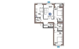 Продажа 3-комнатной квартиры, 94.5 м²