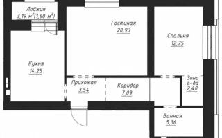 Продажа 2-комнатной квартиры, 67 м²