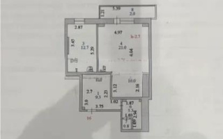 Продажа 2-комнатной квартиры, 60 м²