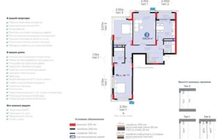 Продажа 3-комнатной квартиры, 108.29 м²