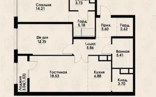 Продажа 3-комнатной квартиры, 86 м²