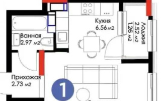 Продажа 1-комнатной квартиры, 30 м², ул. Розы Баглановой, дом  12/5 стр - Продажа квартир в Казахстане