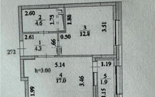 Продажа 2-комнатной квартиры, 42.2 м²