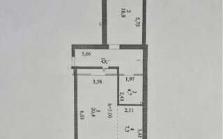 Продажа 2-комнатной квартиры, 62 м²