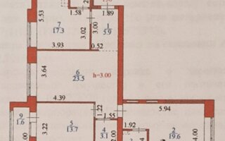 Продажа 3-комнатной квартиры, 91.5 м²