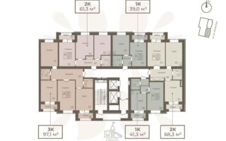 Продажа 2-комнатной квартиры, 68.3 м²
