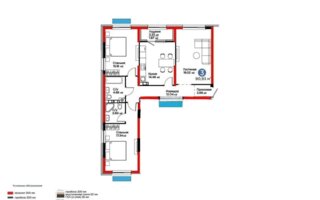 Продажа 3-комнатной квартиры, 91 м²